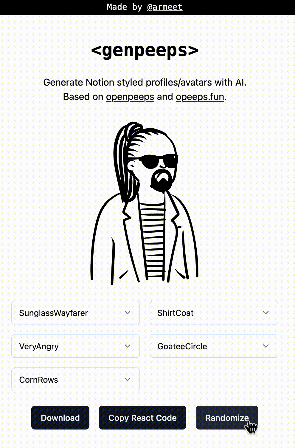 Genpeeps preview gif